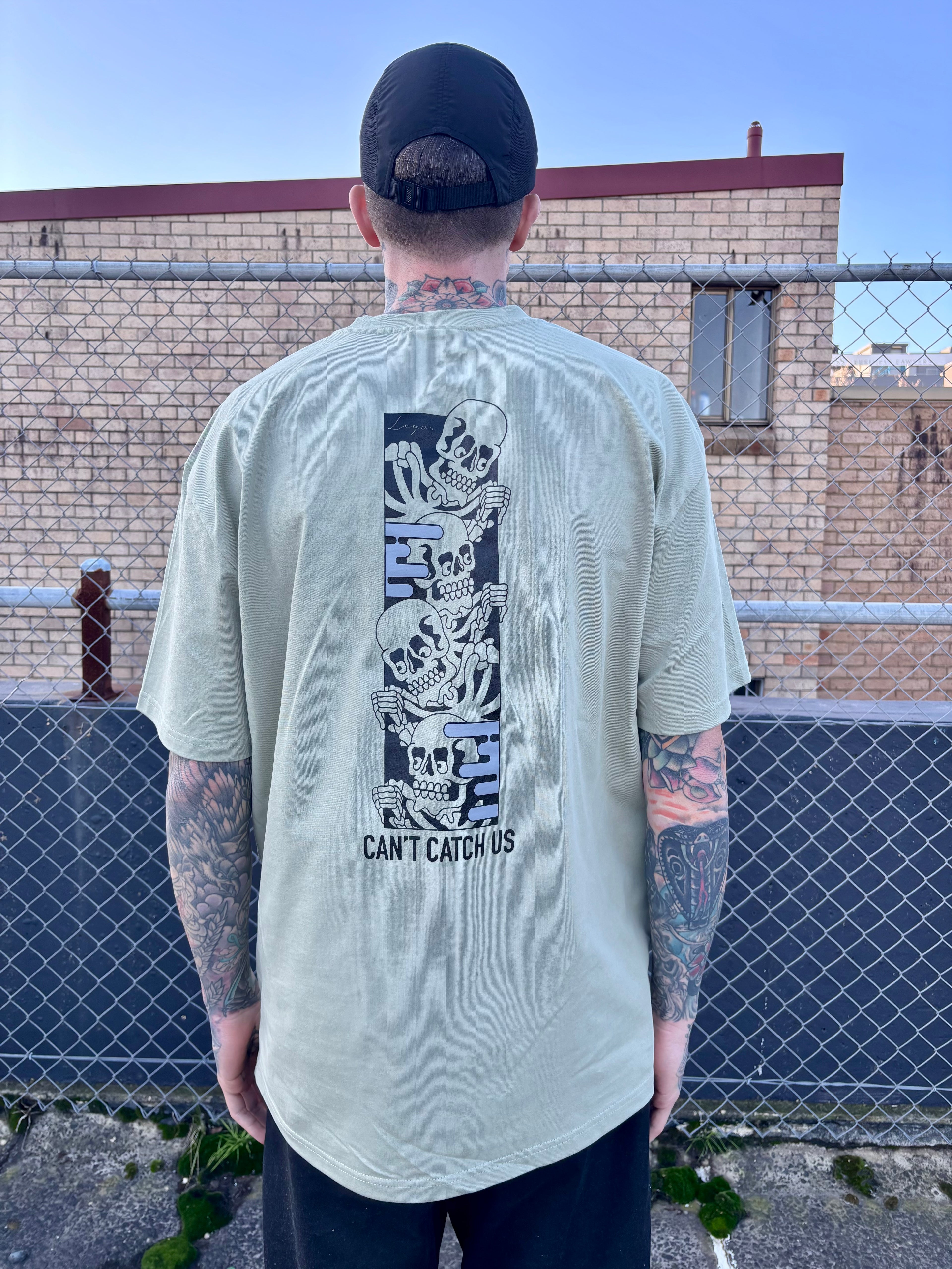 Skeleton - Pistachio Heavy Weight Tee