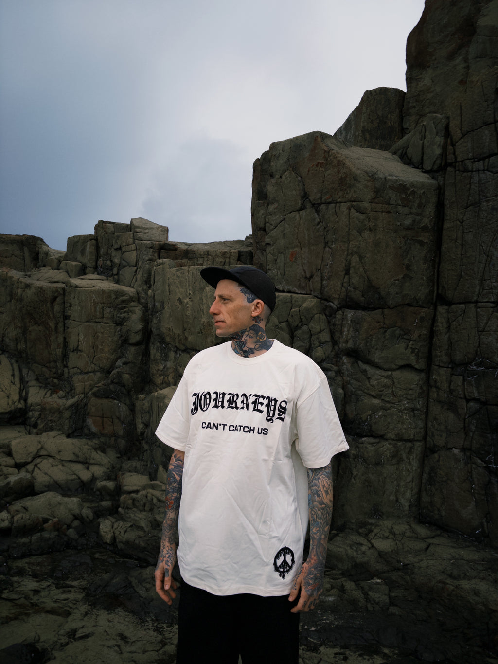 Can't Catch Us - Cream Tee