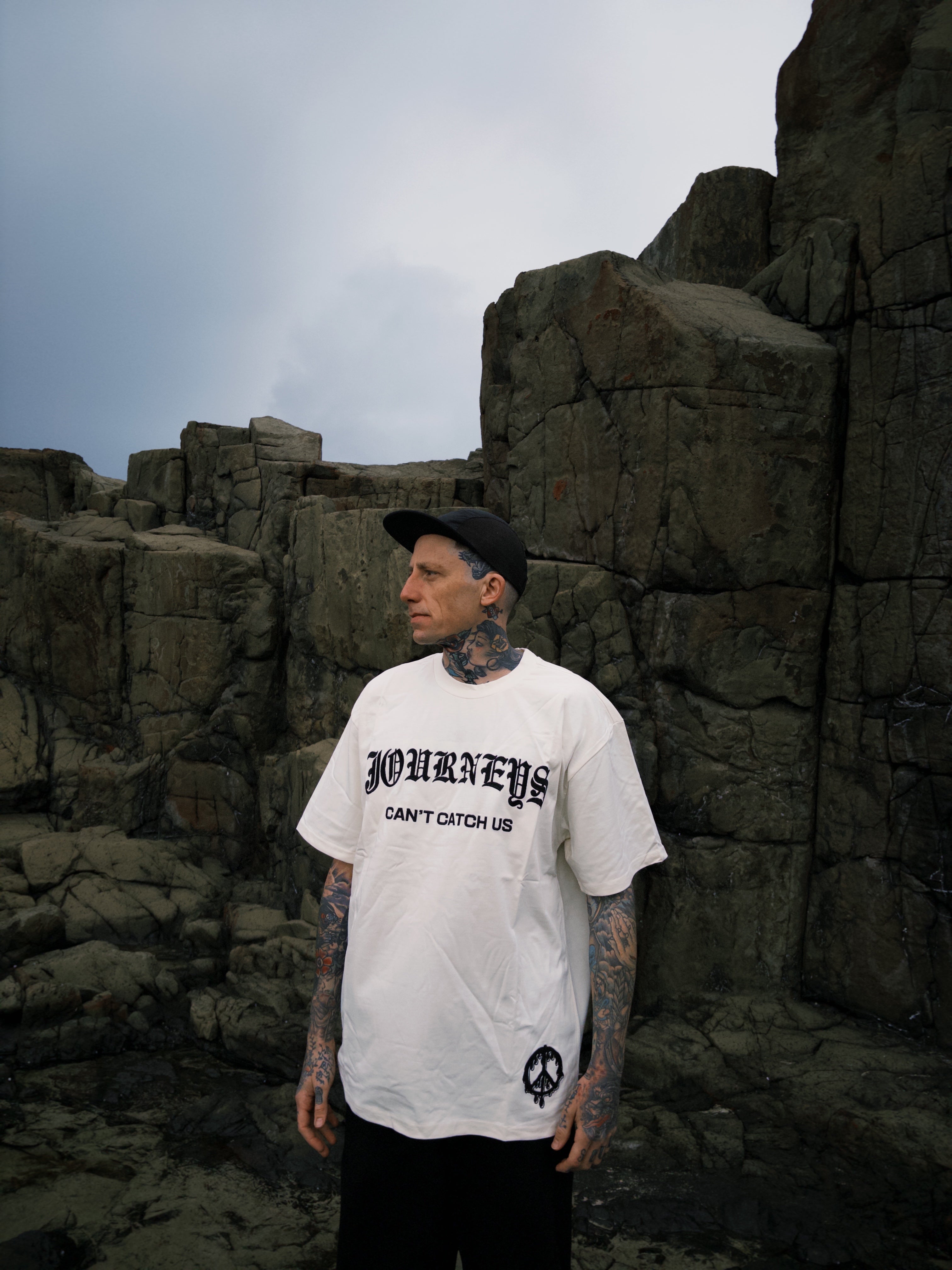 Can't Catch Us - Cream Tee