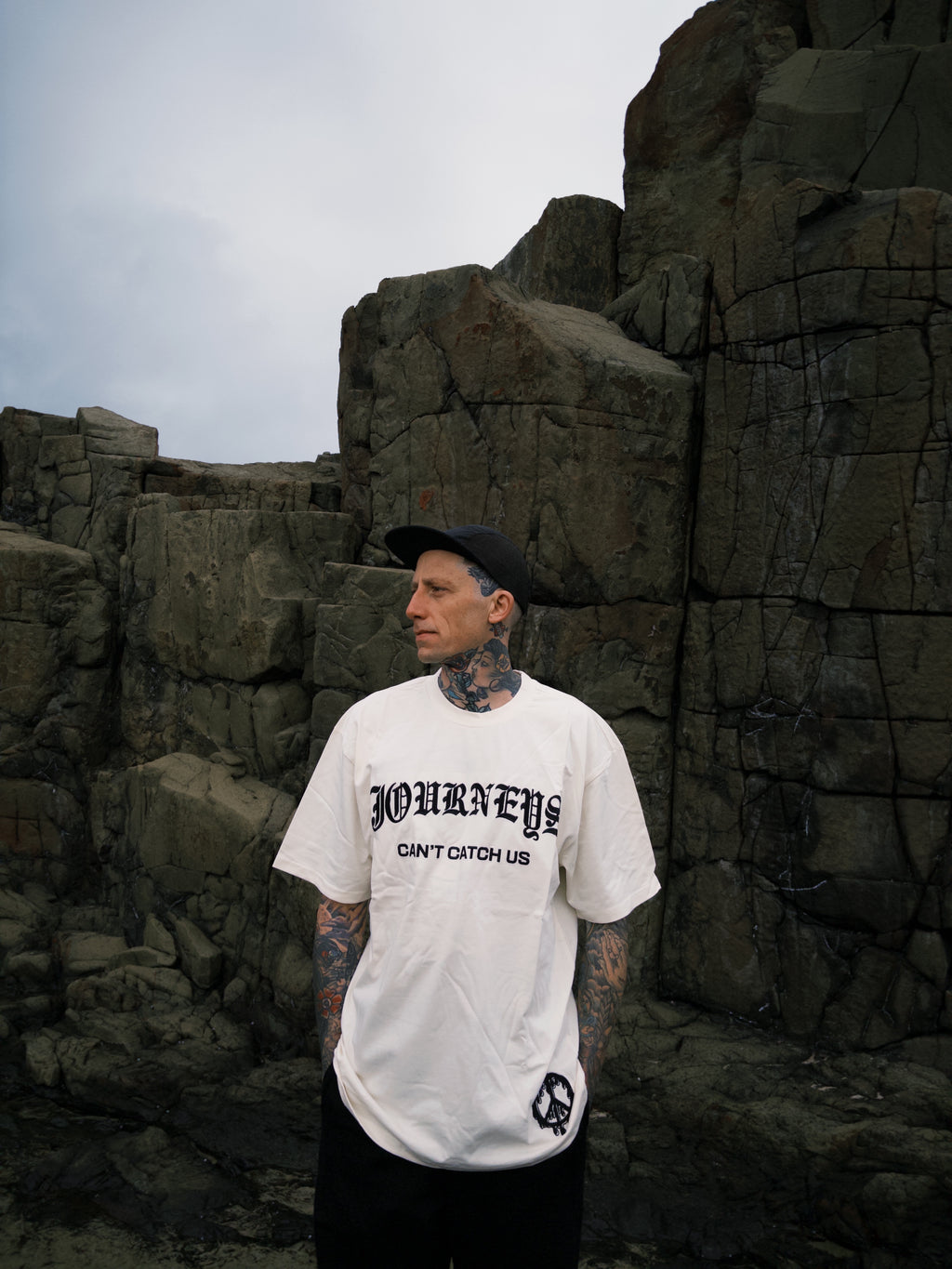 Can't Catch Us - Cream Tee