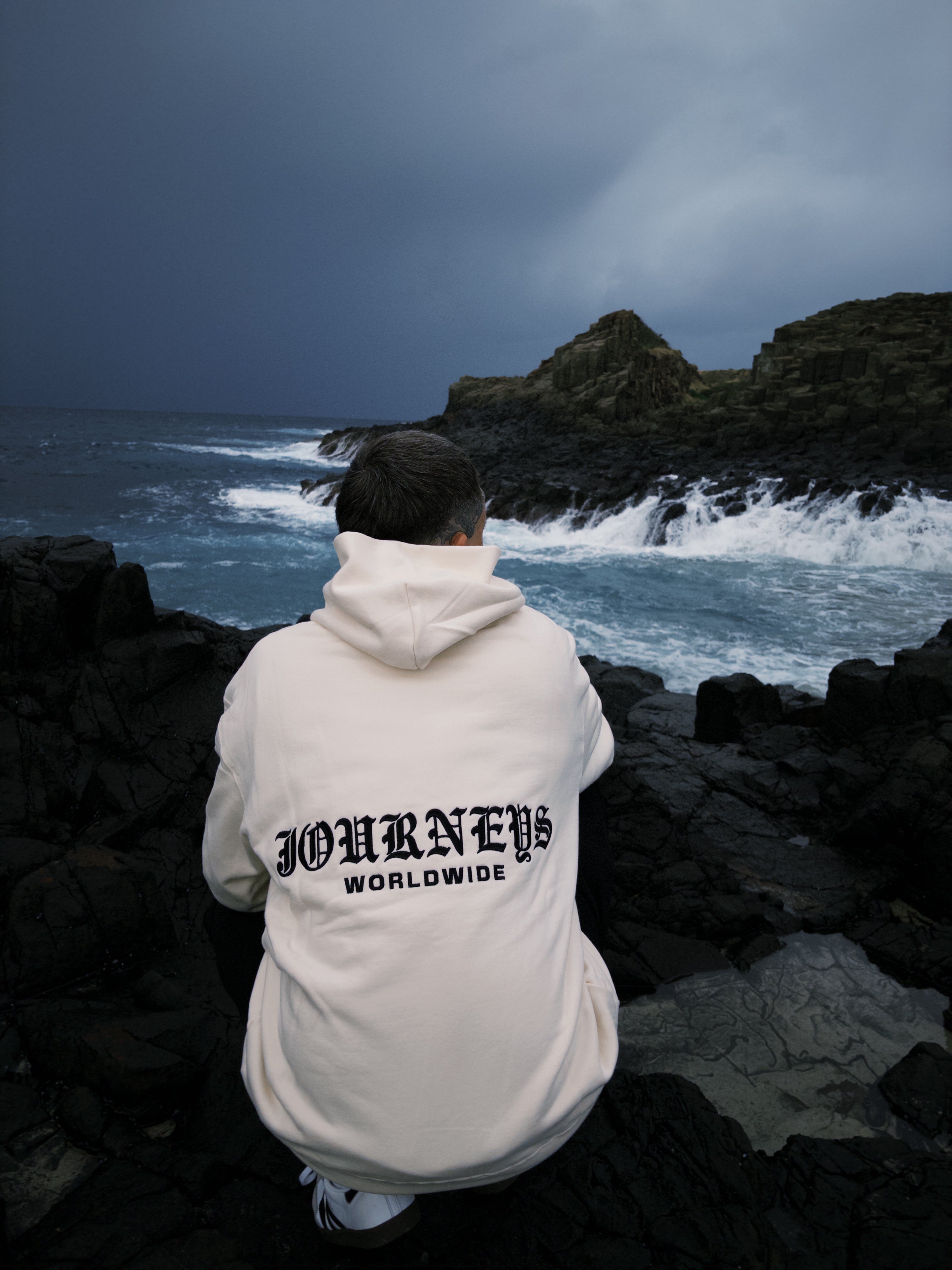 Stacker Trainer Hoodies - Cream