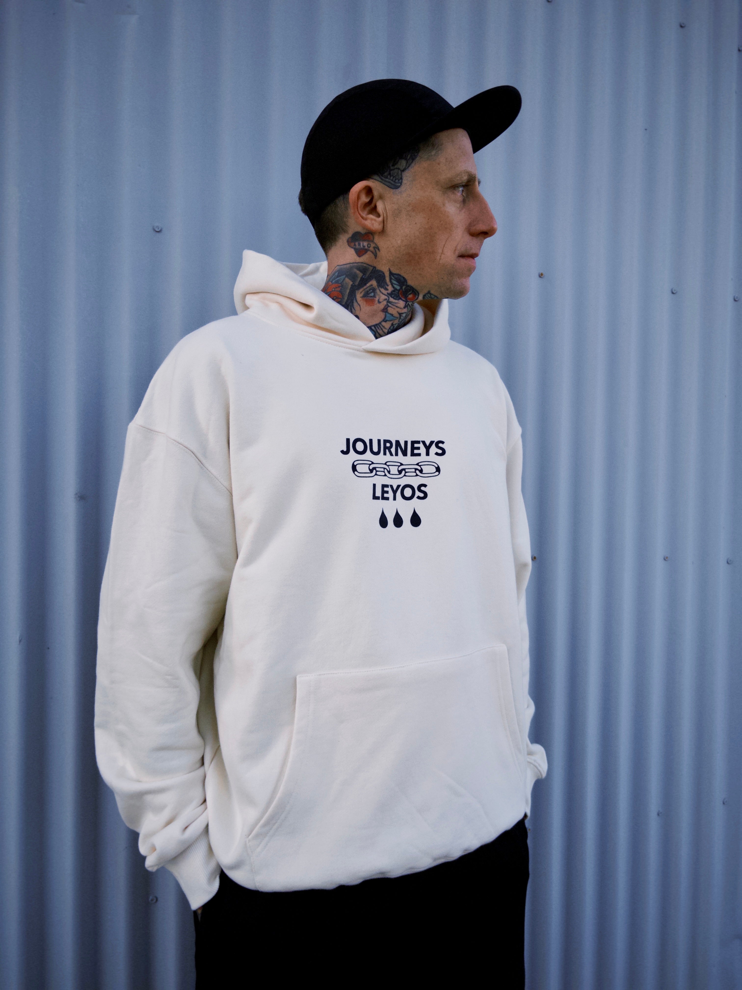 Panther Can't Catch Us - Cream - Trainer Hoodie Ultra Heavy Weight