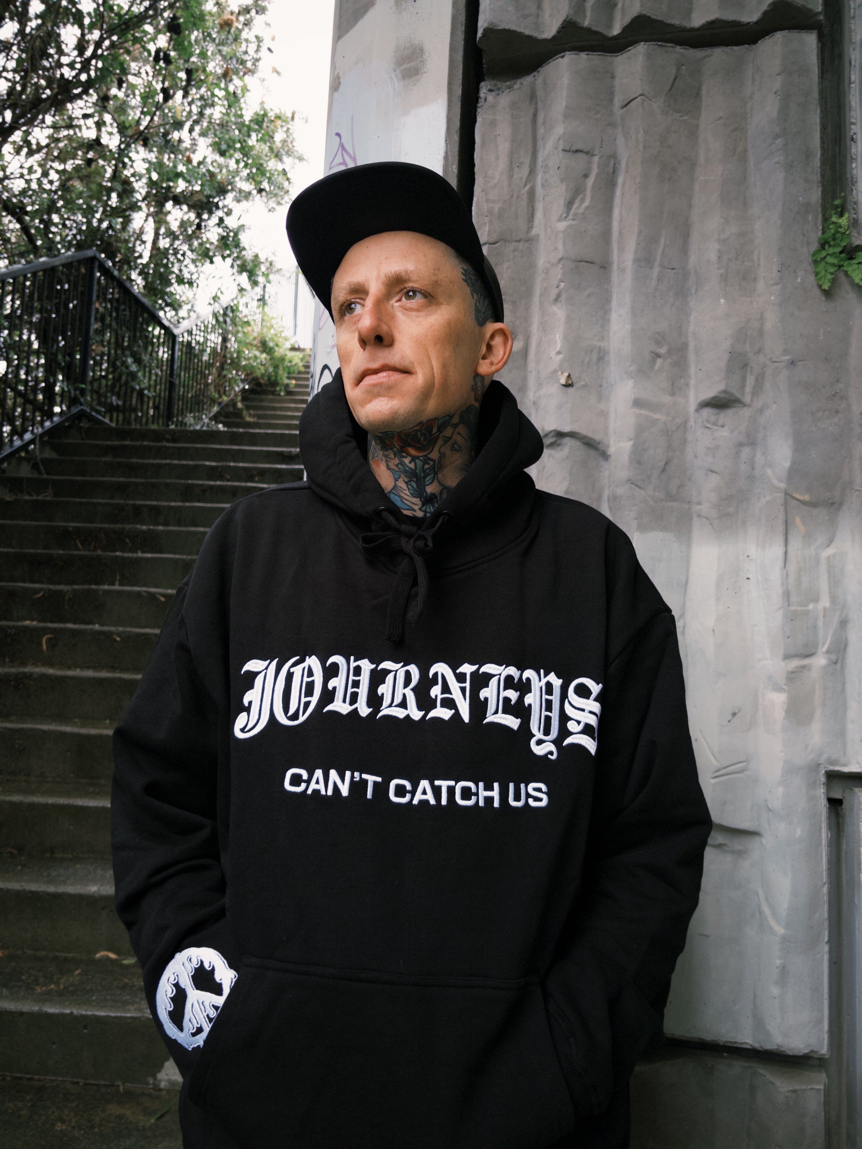 Can't Catch Us - Black Hoodie