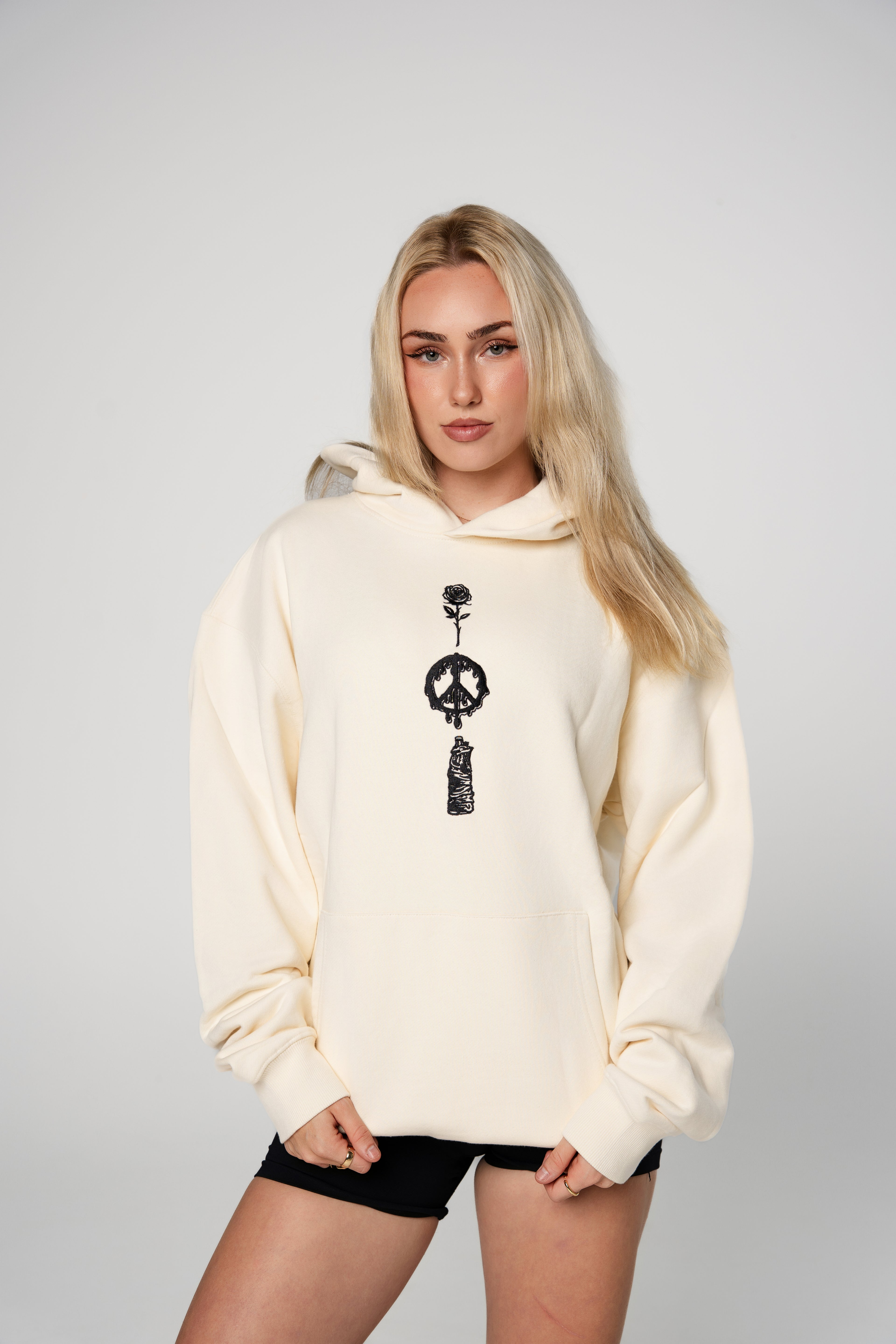 Stacker Trainer Hoodies - Cream