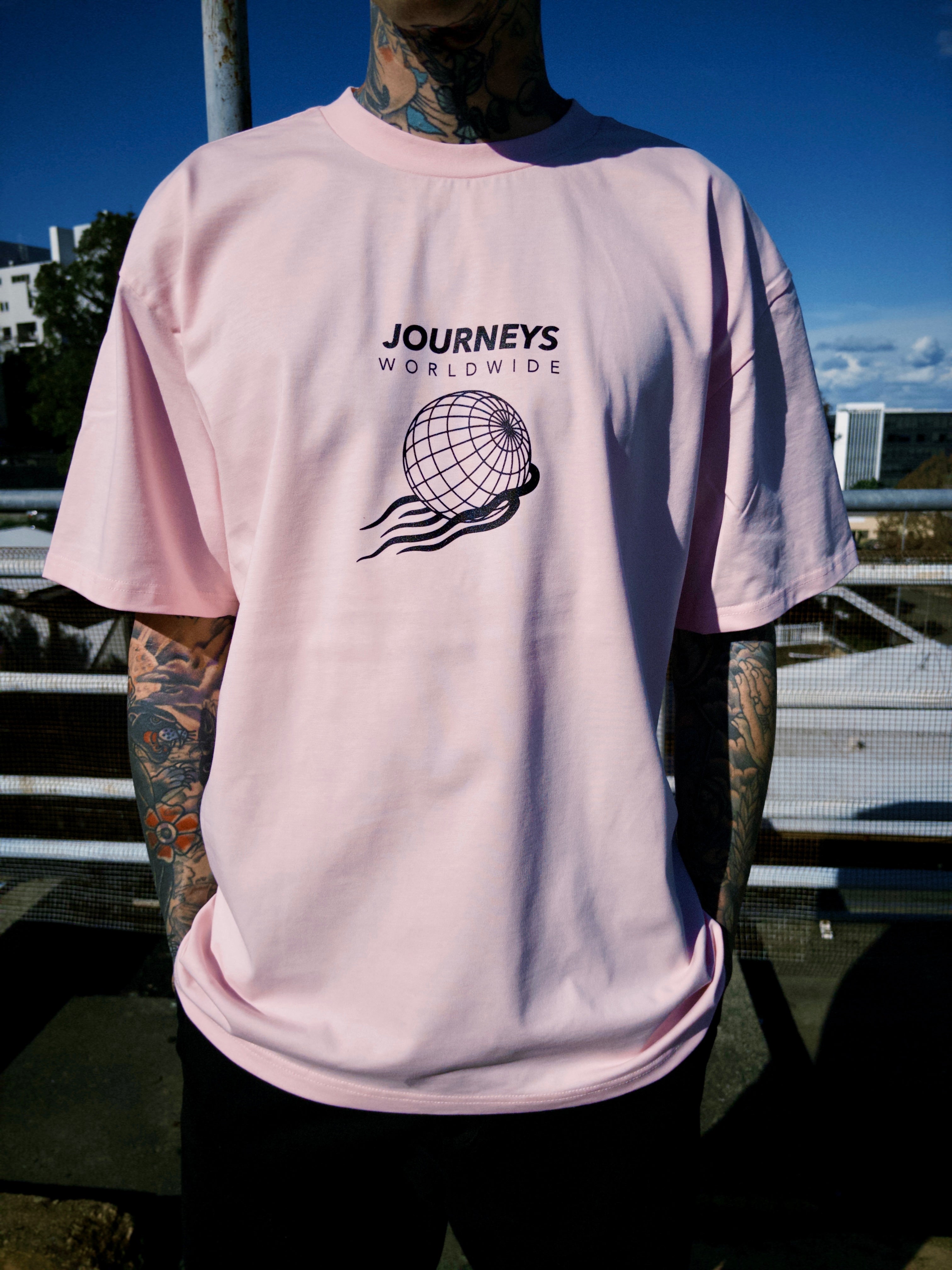 Run The Streets Lady - Pink Heavy Weight Tee
