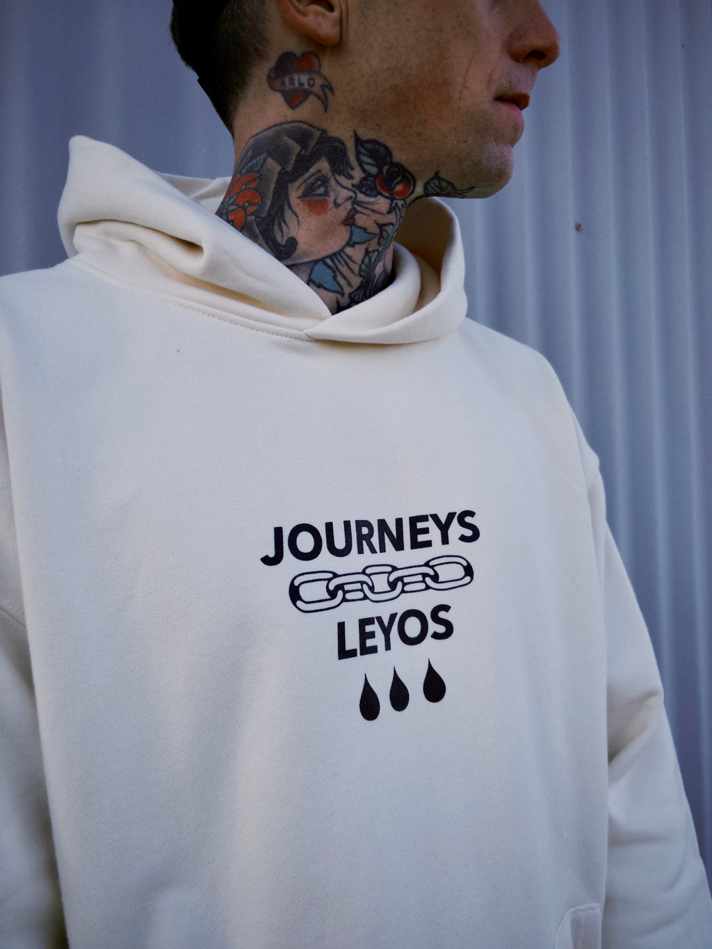 Panther Can't Catch Us - Cream - Trainer Hoodie Ultra Heavy Weight