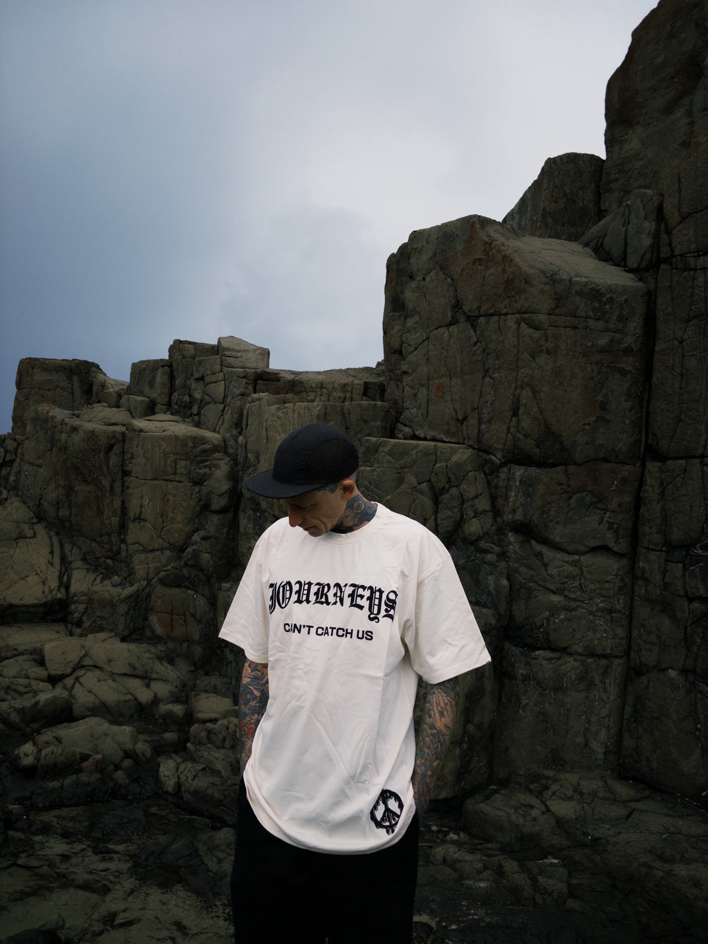 Can't Catch Us - Cream Tee