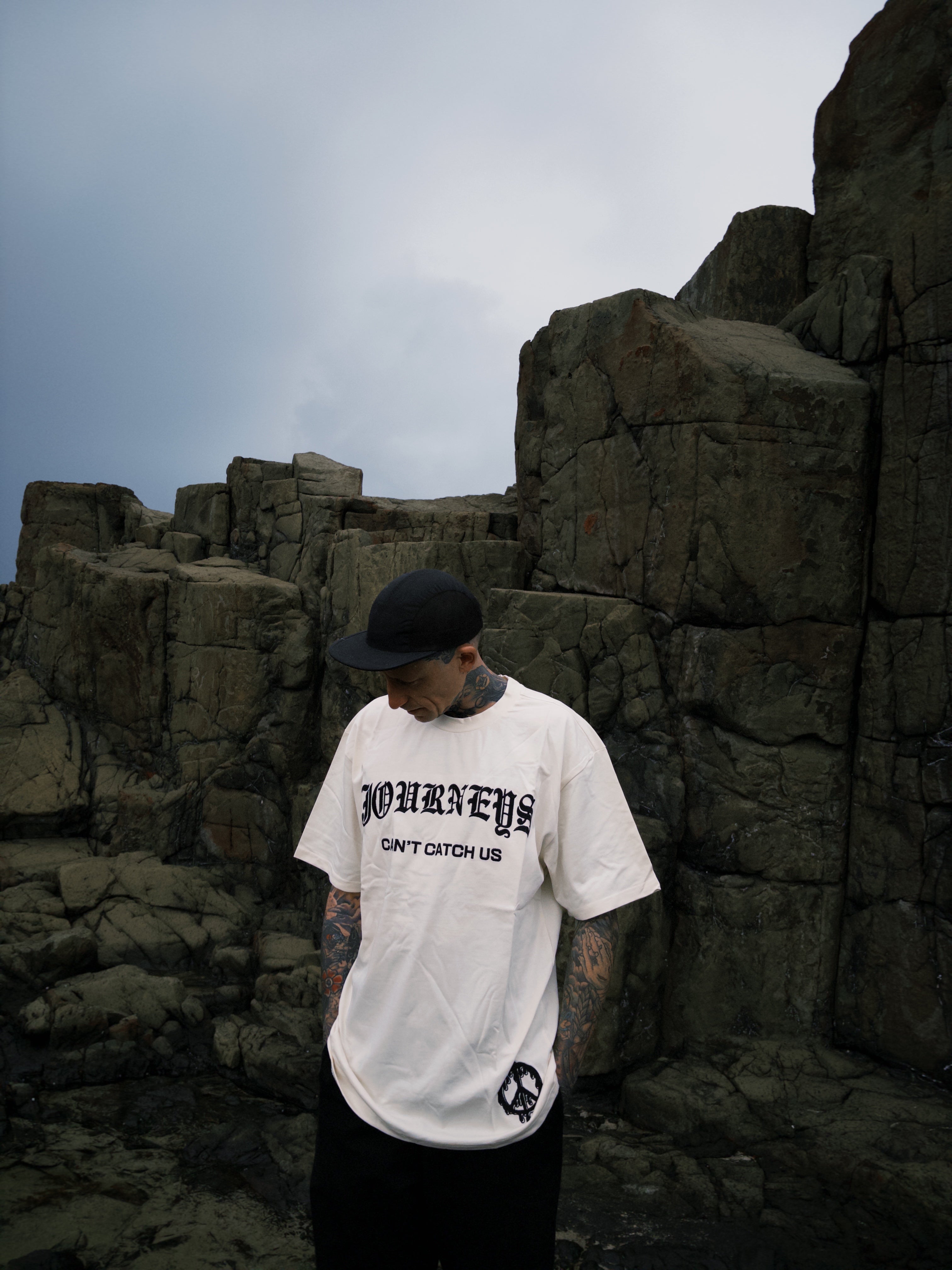 Can't Catch Us - Cream Tee