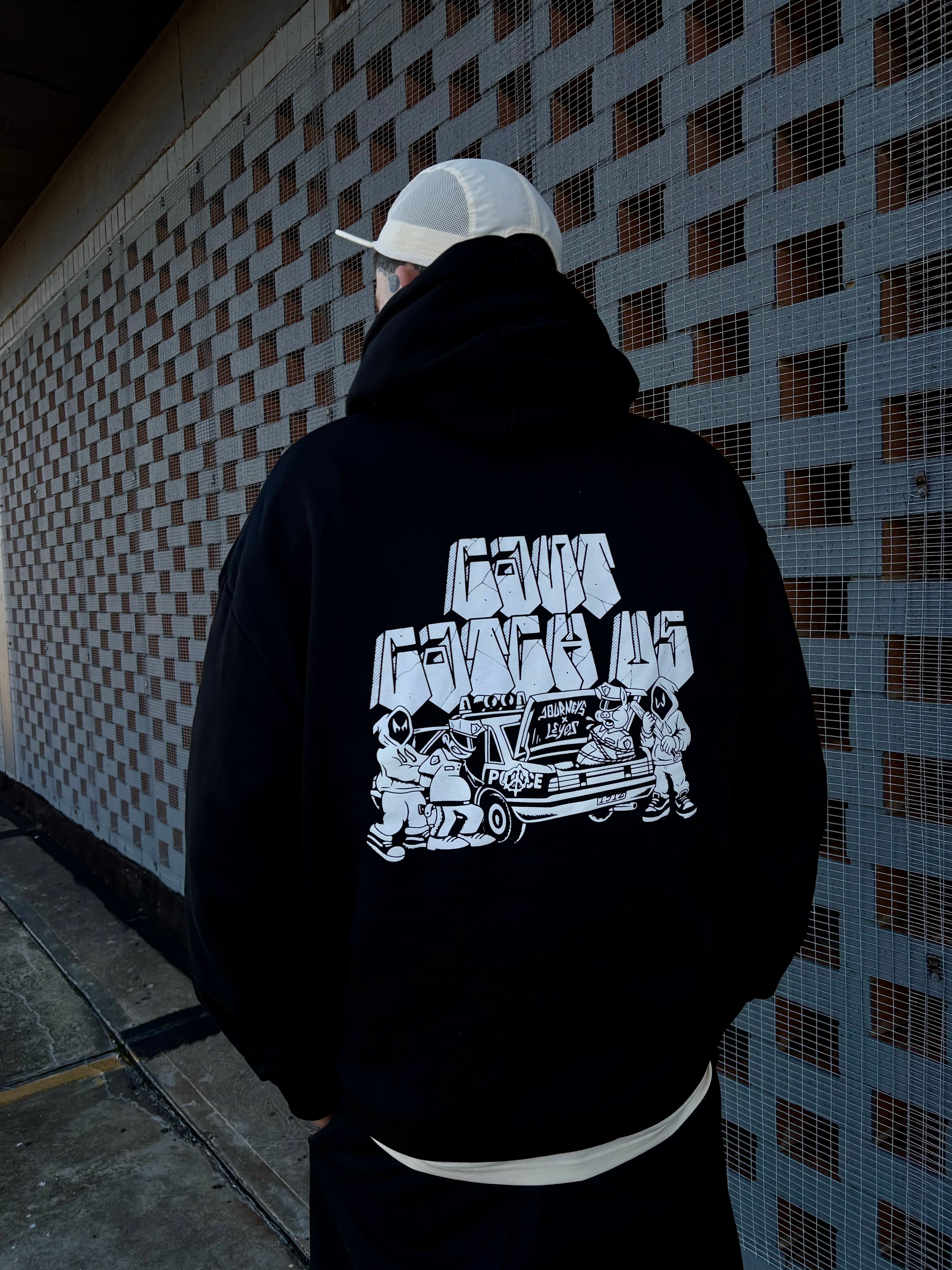 Riot Car - Black Heavy Weight Hoodie