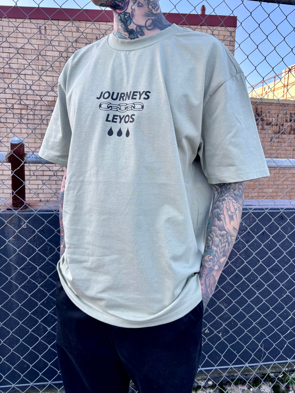 Skeleton - Pistachio Heavy Weight Tee