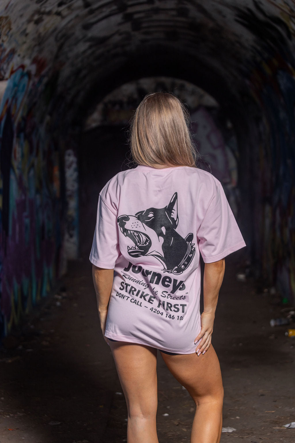 Strike First - Pink Tee