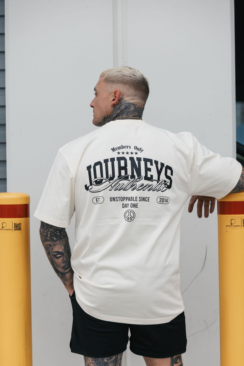 Authentic - Members Only -  Cream Tee