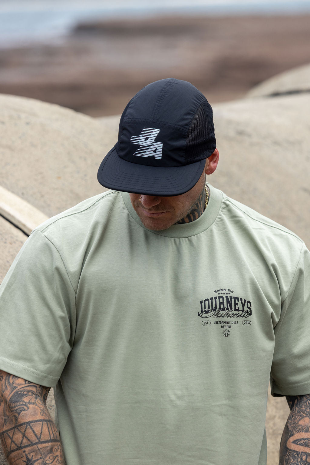 JA Athletic - Five Panel Cap - Black