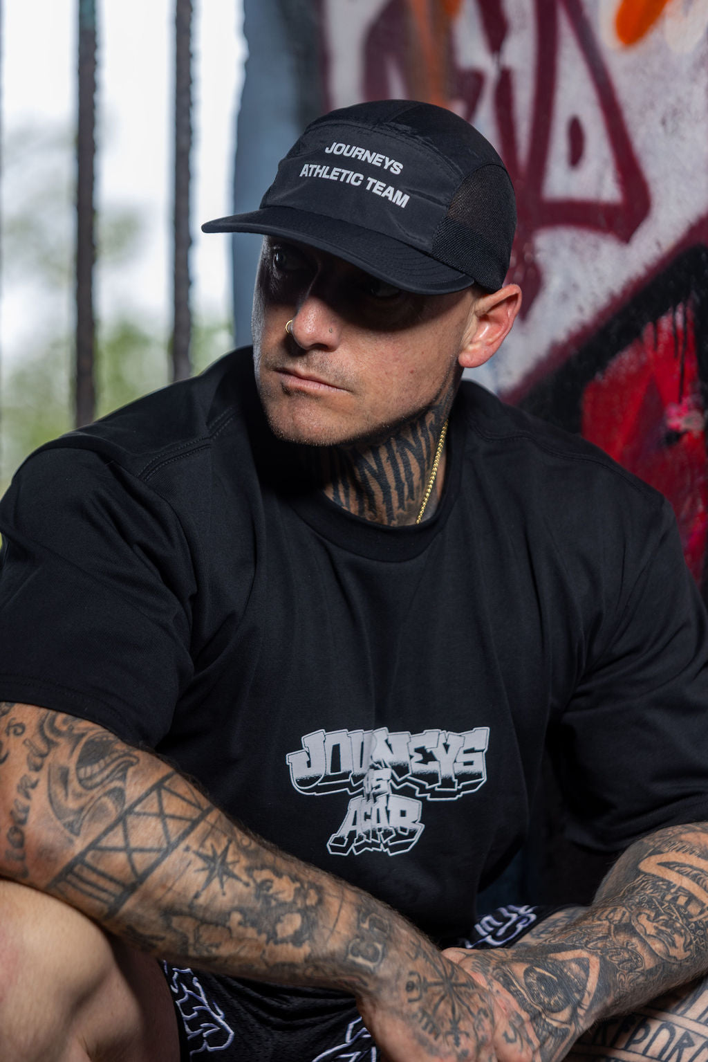 Athletic Team - Five Panel Cap - Black